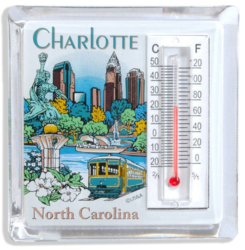 Thermometer Magnet Lucite Charlotte Montage
