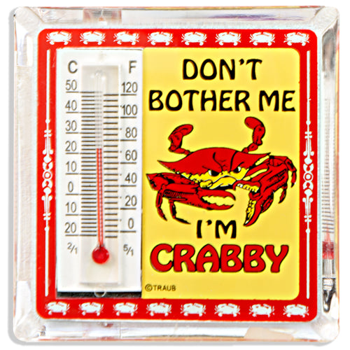 Thermometer Magnet Lucite I'm Crabby