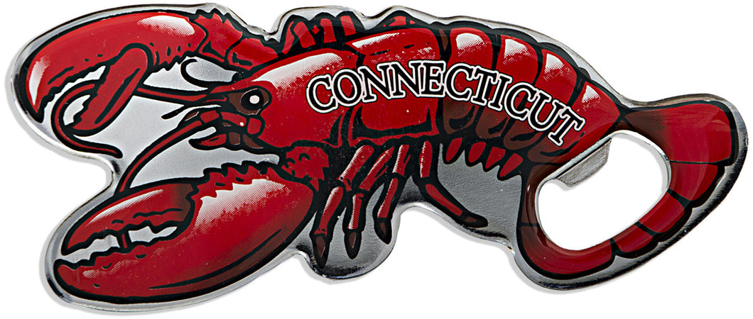 Bottle Opener Magnet Lobster with Connecticut