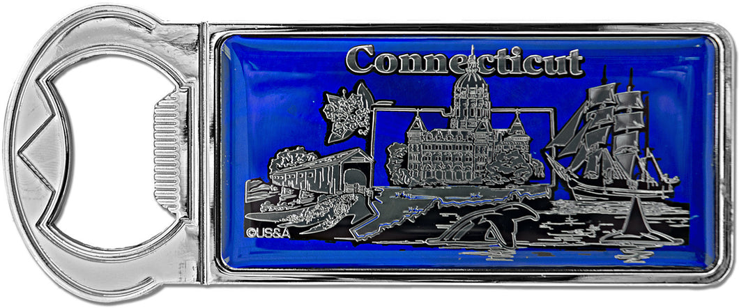 Magnet Opener Dk Blue Foil Connecticut
