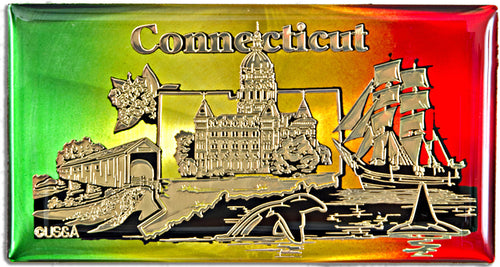 Magnet Rainbow Foil Connecticut