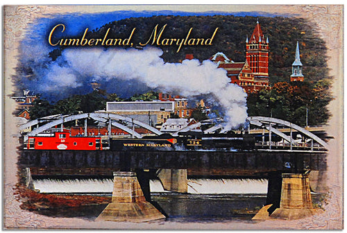Magnet Thick Lucite Cumberland Train