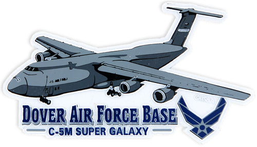 Rubber Magnet Large Dover AFB C5M Super Galaxy