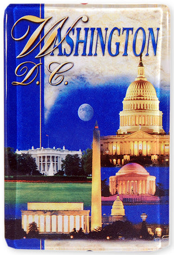 Magnet Thick Lucite Washington DC Signature