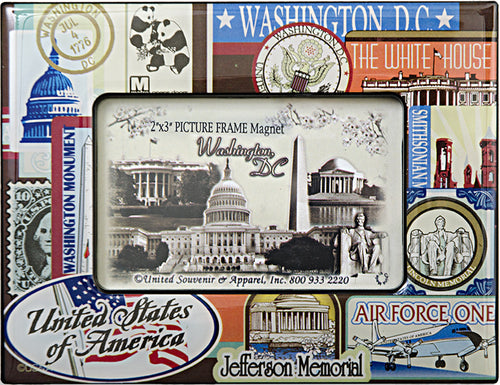 Magnet Picture Frame 2x3  Washington DC Vintage