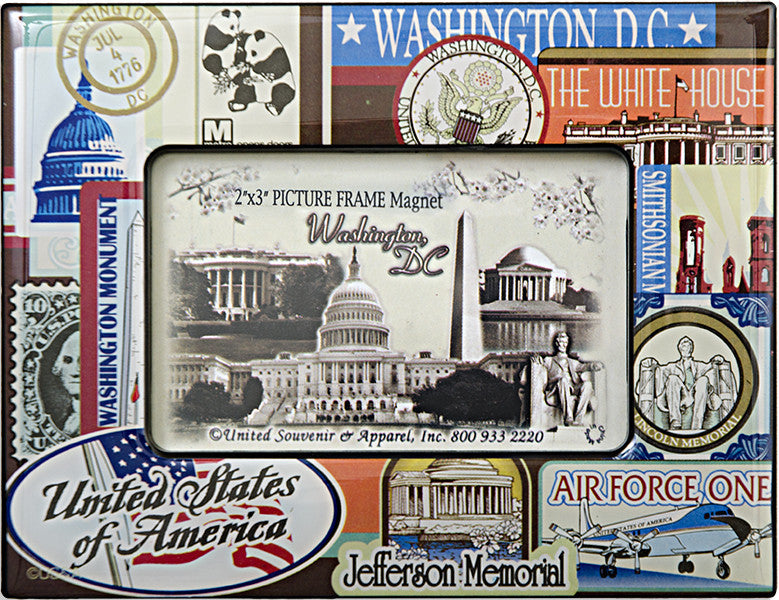 Magnet Picture Frame 2x3  Washington DC Vintage
