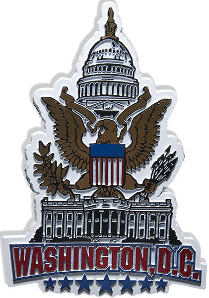 Rubber Magnet Large Washington DC Stack