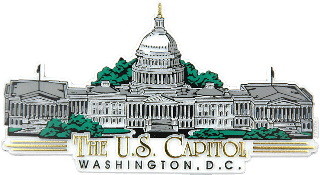 Rubber Magnet Large Washington DC Capitol