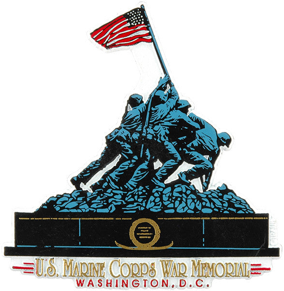 Rubber Magnet Large Washington DC Iwo Jima
