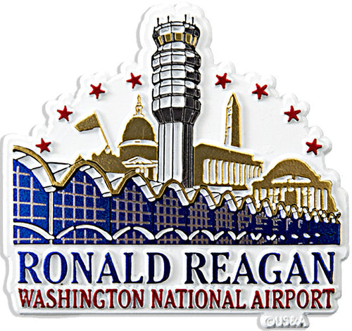Rubber Magnet Large Reagan National Airport
