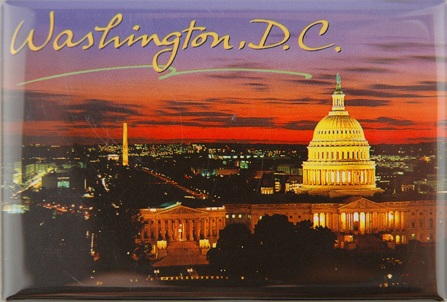 Magnet Photo DC Capitol Night  WDC044