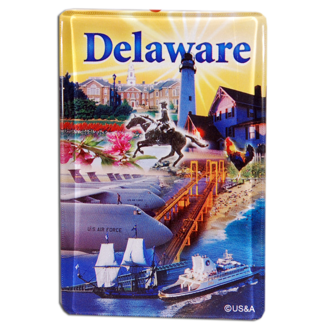 Magnet Thick Lucite Delaware Montage