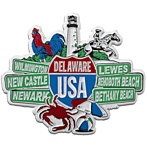 Rubber Magnet Large Delaware Signs
