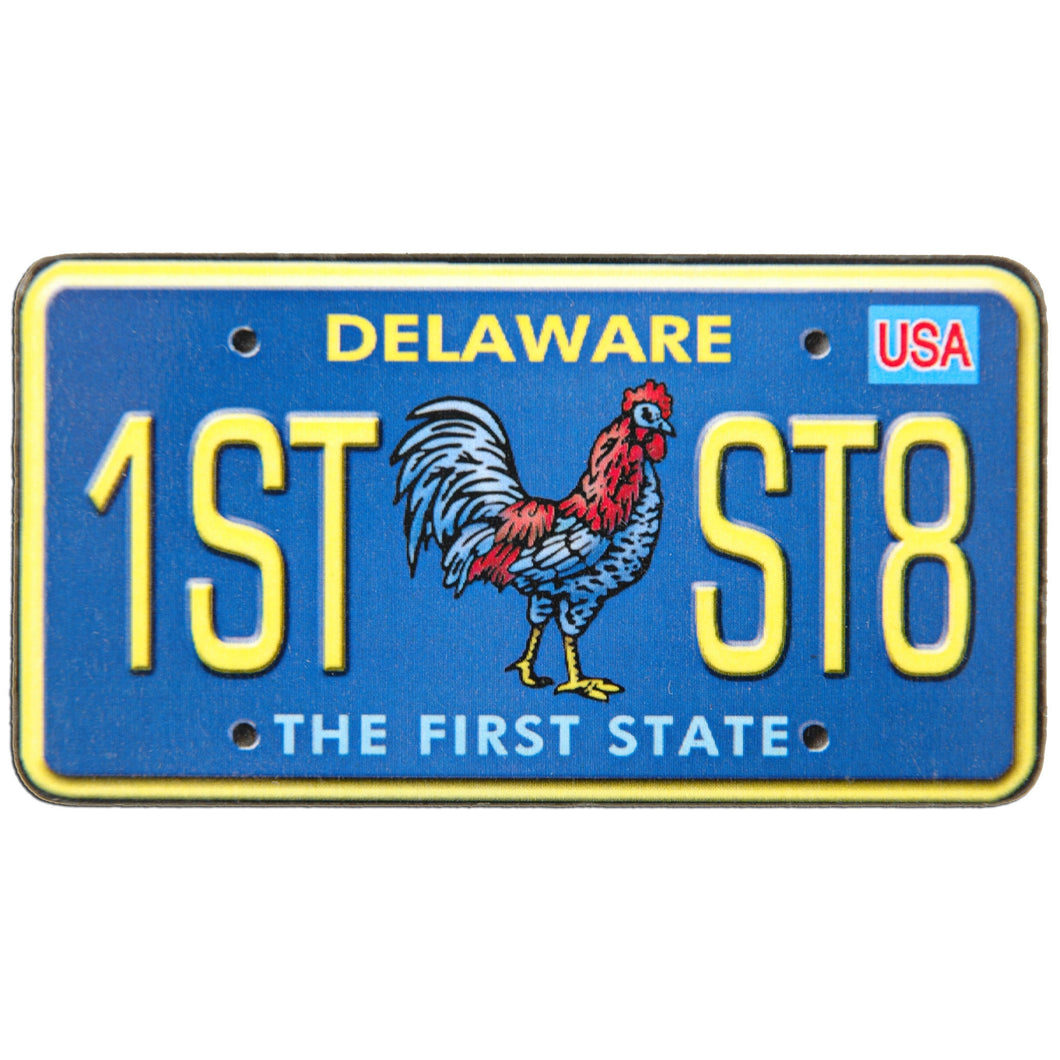 Magnet Wood License Plate Delaware