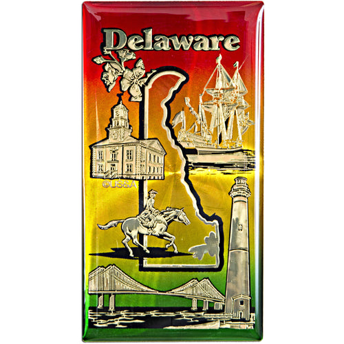Magnet Rainbow Foil Delaware