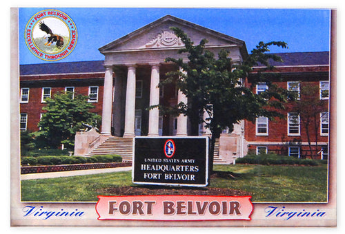 Magnet Thick Lucite Fort Belvoir