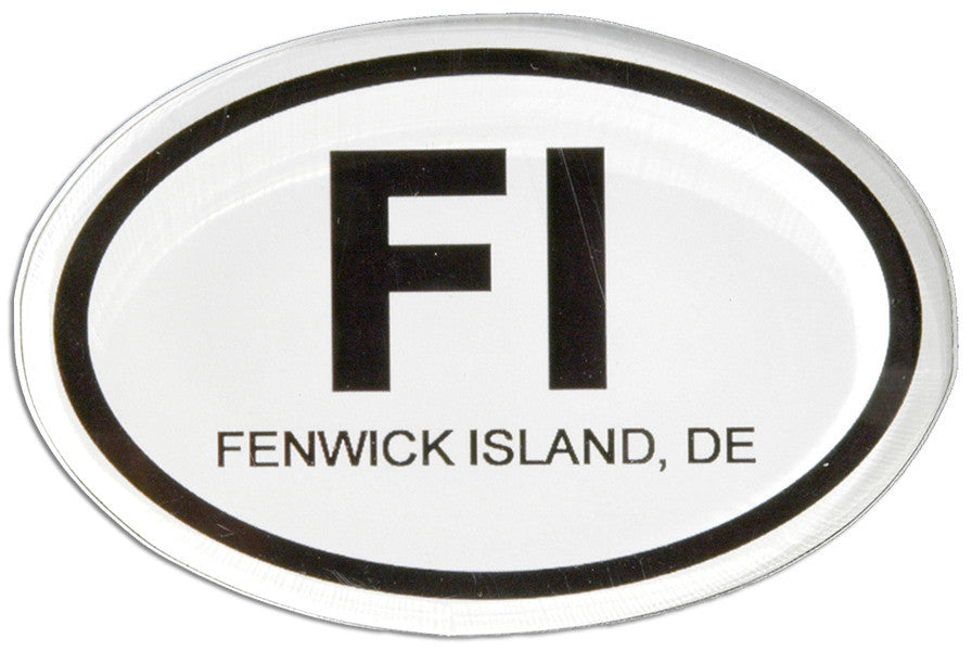 Magnet Thick Lucite Fenwick Euro Oval