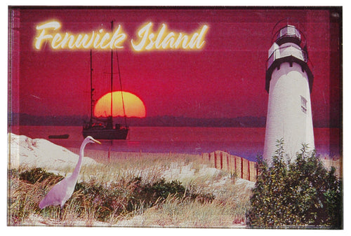 Magnet Thick Lucite Fenwick Lighthouse