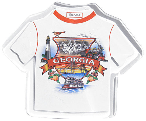 Magnet Lucite T-Shirt Georgia Montage