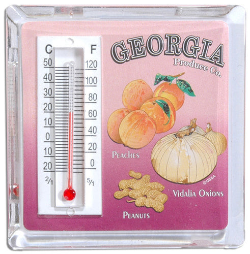 Thermometer Magnet Lucite Georgia Produce Co.