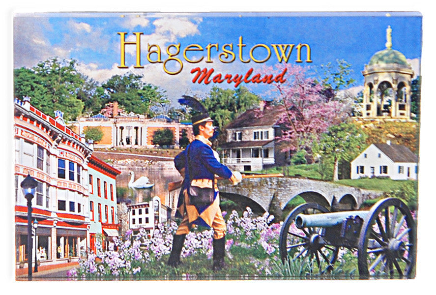 Magnet Thick Lucite Hagerstown Photo Montage