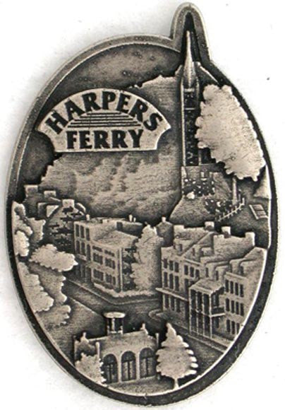 Magnet Antique Silver Brass Mix Harpers Ferry