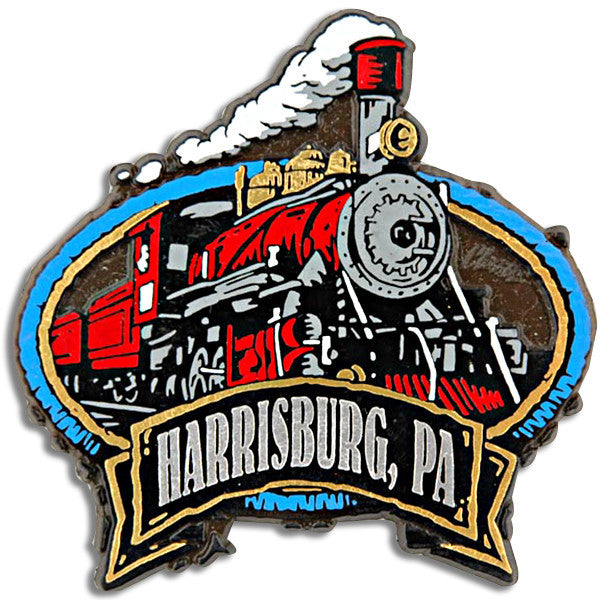 Rubber Magnet Large Harrisburg Train