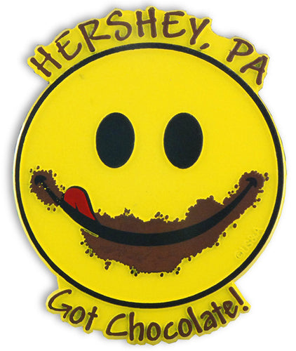 Rubber Magnet Large Hershey PA Chocolate Smile