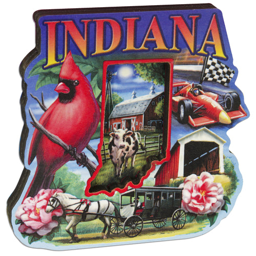 MGIN57 Magnet Wood Montage Indiana