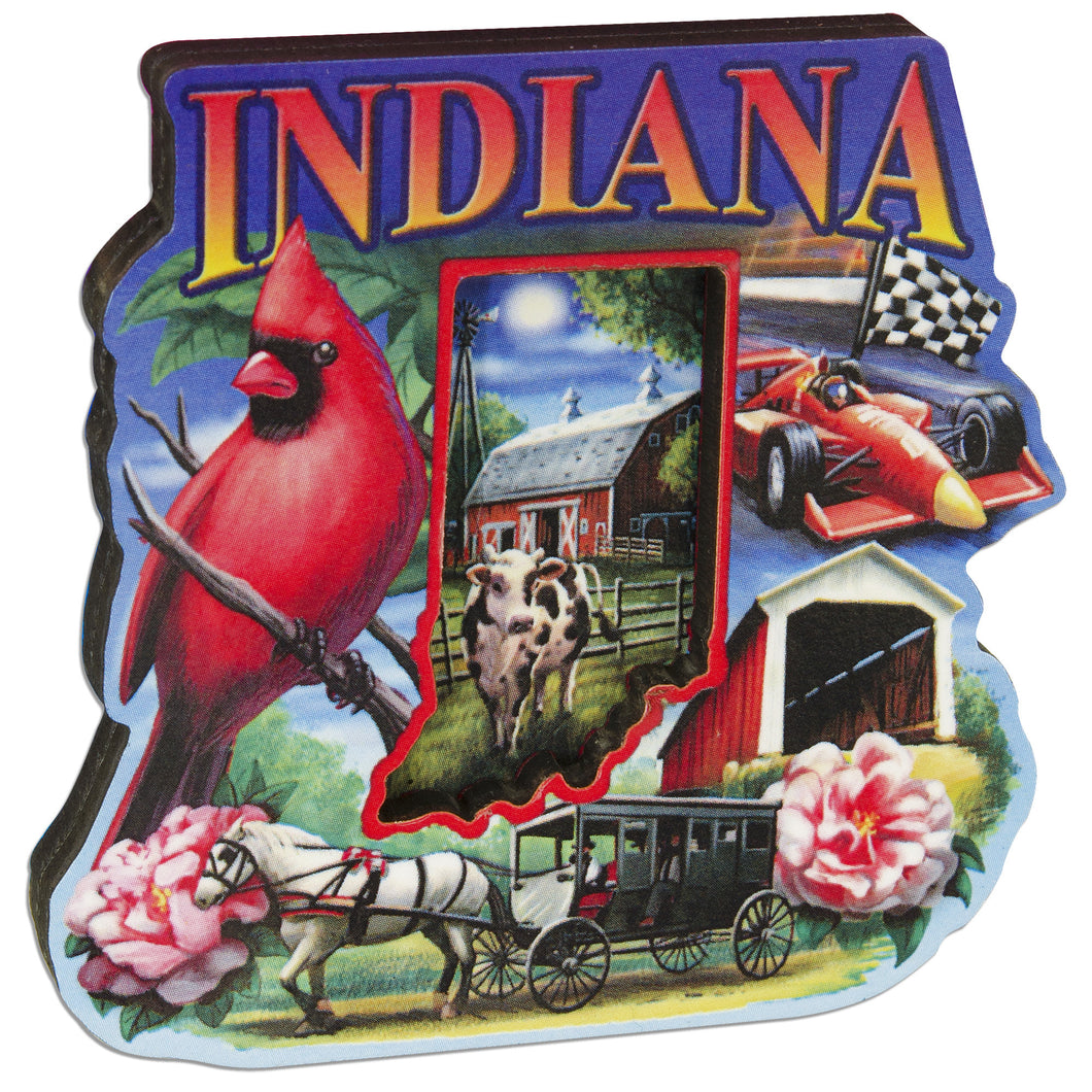 MGIN57 Magnet Wood Montage Indiana