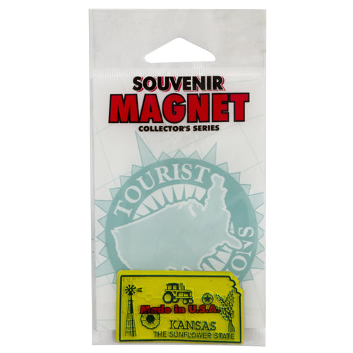 Magnet-Small Rubber Polybag Kansas