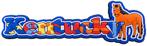Magnet Raised Word Kentucky