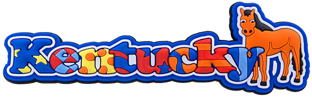 Magnet Raised Word Kentucky