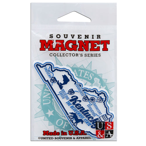 MGKY98 Magnet 3 Color Map Kentucky with Cities