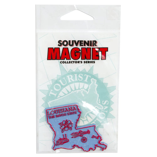 Magnet-Small Rubber Polybag Louisiana