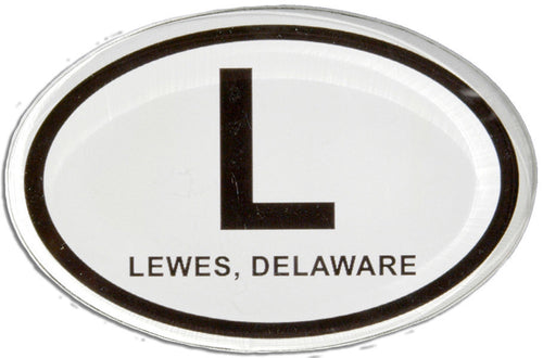 Magnet Thick Lucite Lewes Euro Oval