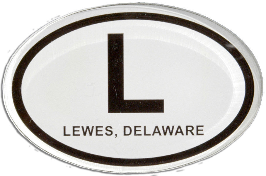 Magnet Thick Lucite Lewes Euro Oval