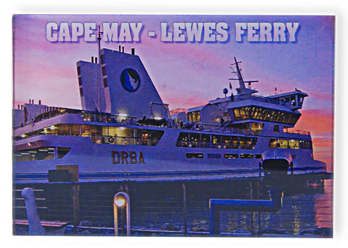Magnet Thick Lucite Lewes Ferry Sunset