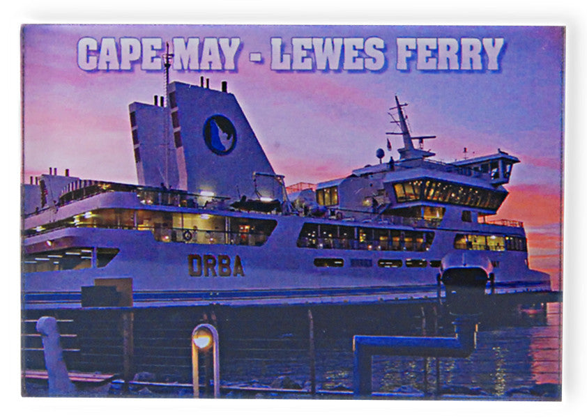 Magnet Thick Lucite Lewes Ferry Sunset