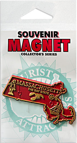 MagnetSmall Rubber Polybag Massachusetts