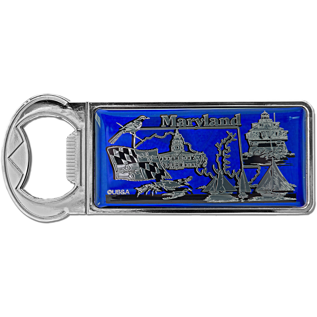 Magnet Opener Dark Blue Foil Maryland