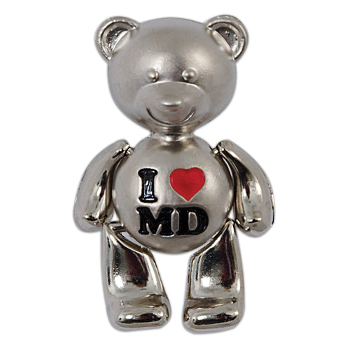 Magnet Moving Teddy Bear MD with Heart