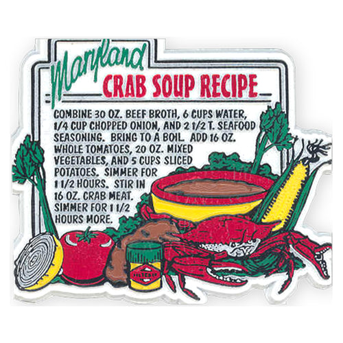 Rubber Magnet Large Maryland Crab Soup