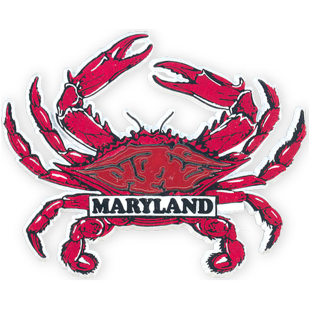 Rubber Magnet Large Maryland Red Crab
