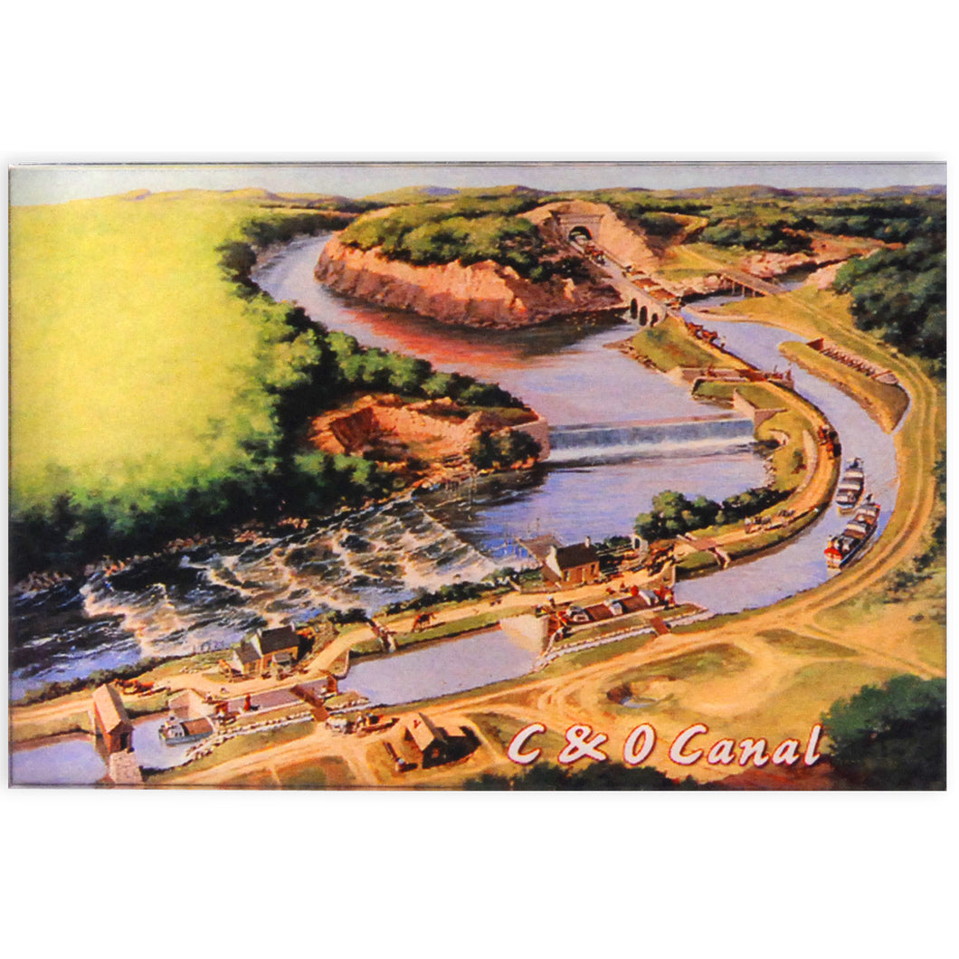 Magnet Thick Lucite C&O Canal Sketch