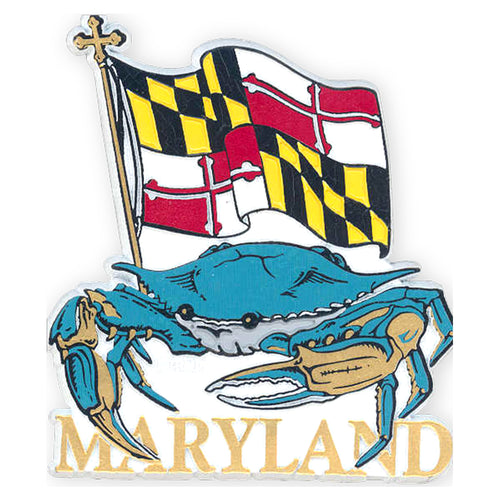Magnet Jumbo Rubber Maryland Crab Flag