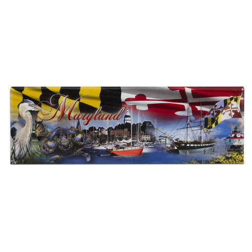 MGMD54 Magnet / Panorama - Maryland Flag Scene
