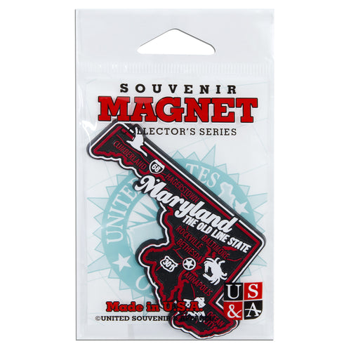 MGMD98 Magnet 3 Color Map Maryland with Cities