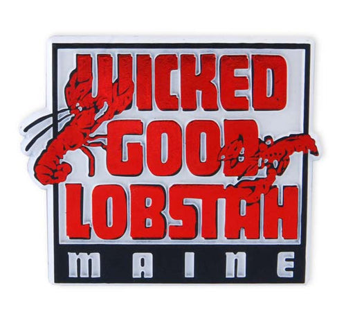 Rubber Magnet Large Maine Wicked Good Lobster