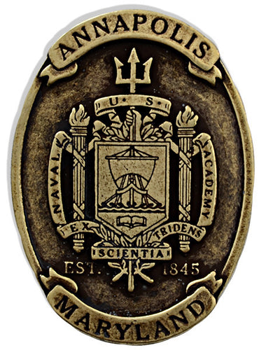 Magnet Antique Oval U.S.N.A.